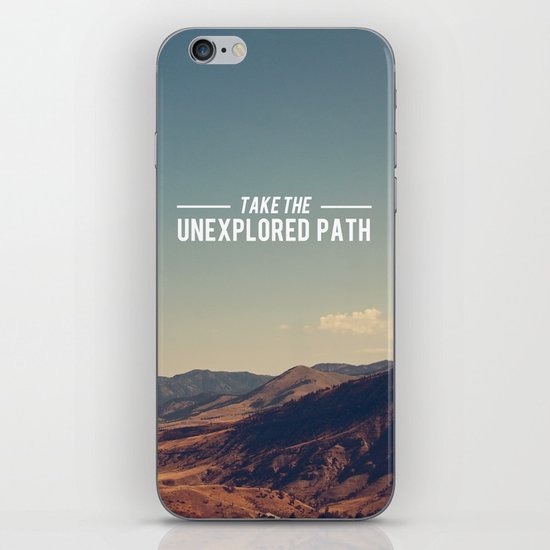 Take The Unexplored Path iPhone & iPod Skin