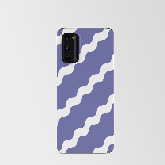 Squiggles - Very Peri Pantone Colour Of The Year Pattern Android Card Case