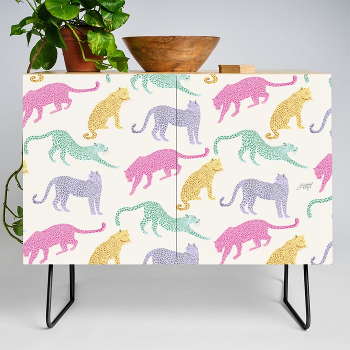 Leopards (Multi Color) Credenza