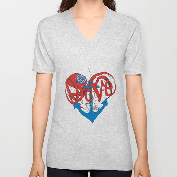 Deeply in Love V Neck T Shirt