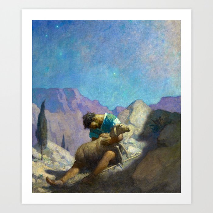 The Lost Sheep, 1926 by Newell Convers Wyeth Art Print
