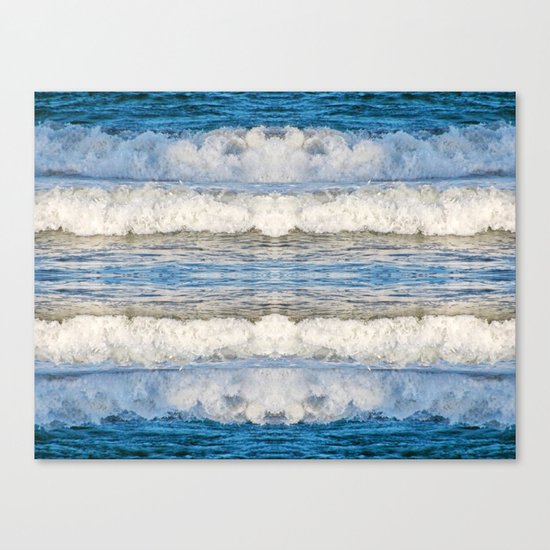 Abstract Waves splashing off the Queensland coast, Australia kaleidoscope Canvas Print