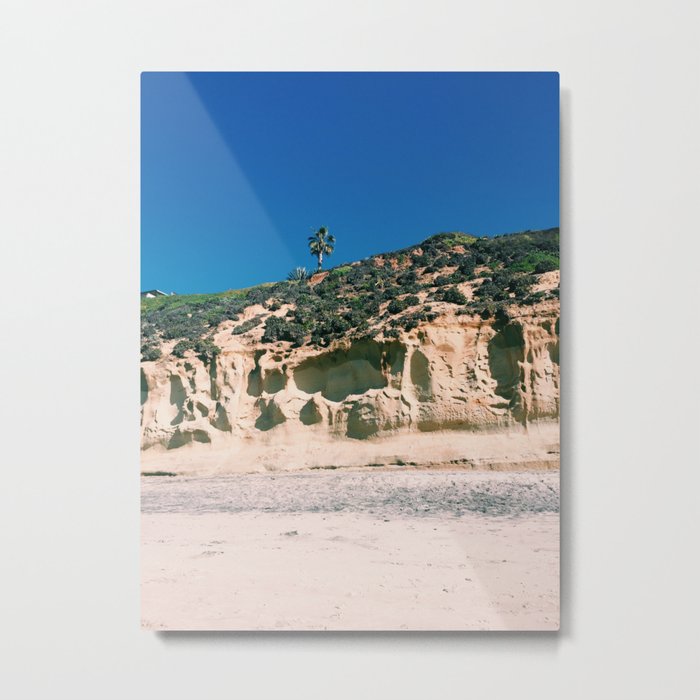 California Beach Mountain. Metal Print