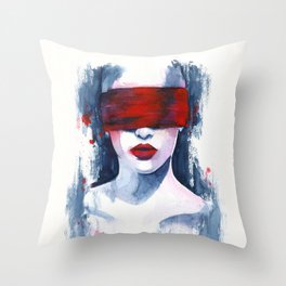Blind love is  Throw Pillow