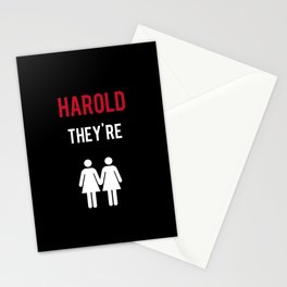 Harold, They're Lesbians Stationery Cards