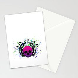 Octopus Skull Stationery Card