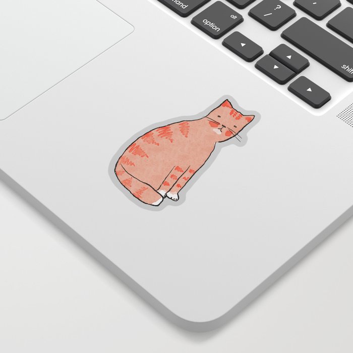 Orange cat Sticker