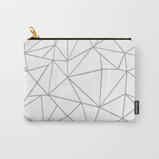Ab Outline 2 Grey on White Carry-All Pouch