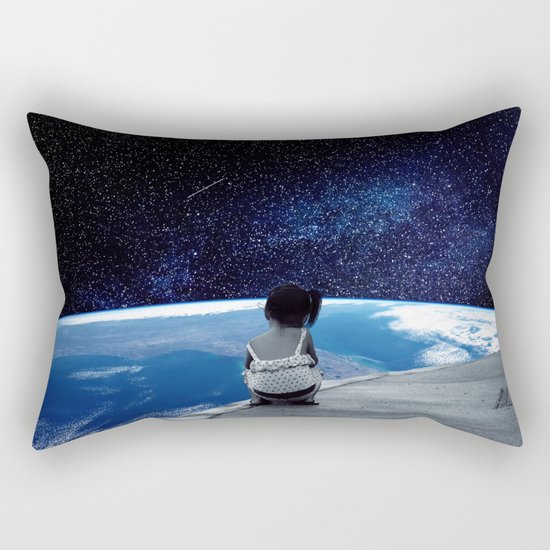 Waiting for Rectangular Pillow