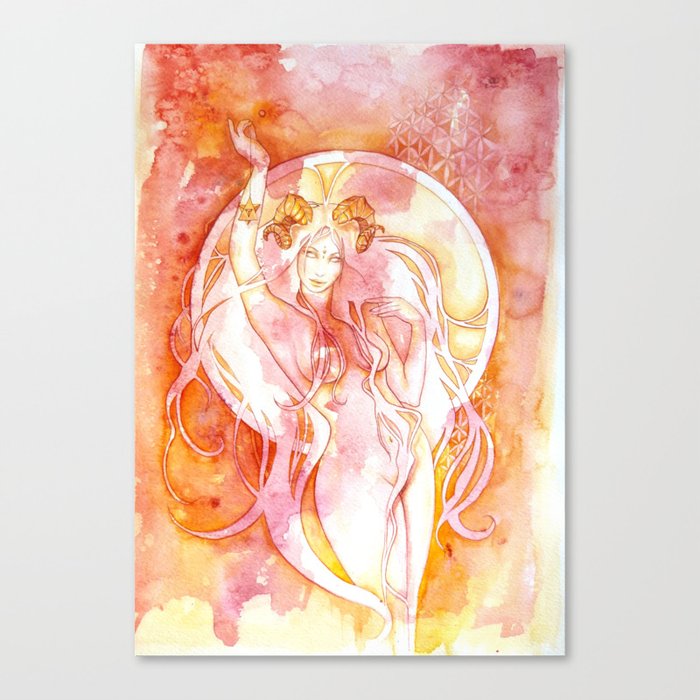Goddess of Aries - A Fire Element Leinwanddruck Goddess of Aries - A Fire Element Leinwanddruck