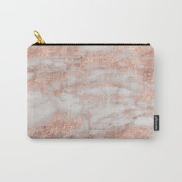 Martino rose gold marble Carry-All Pouch