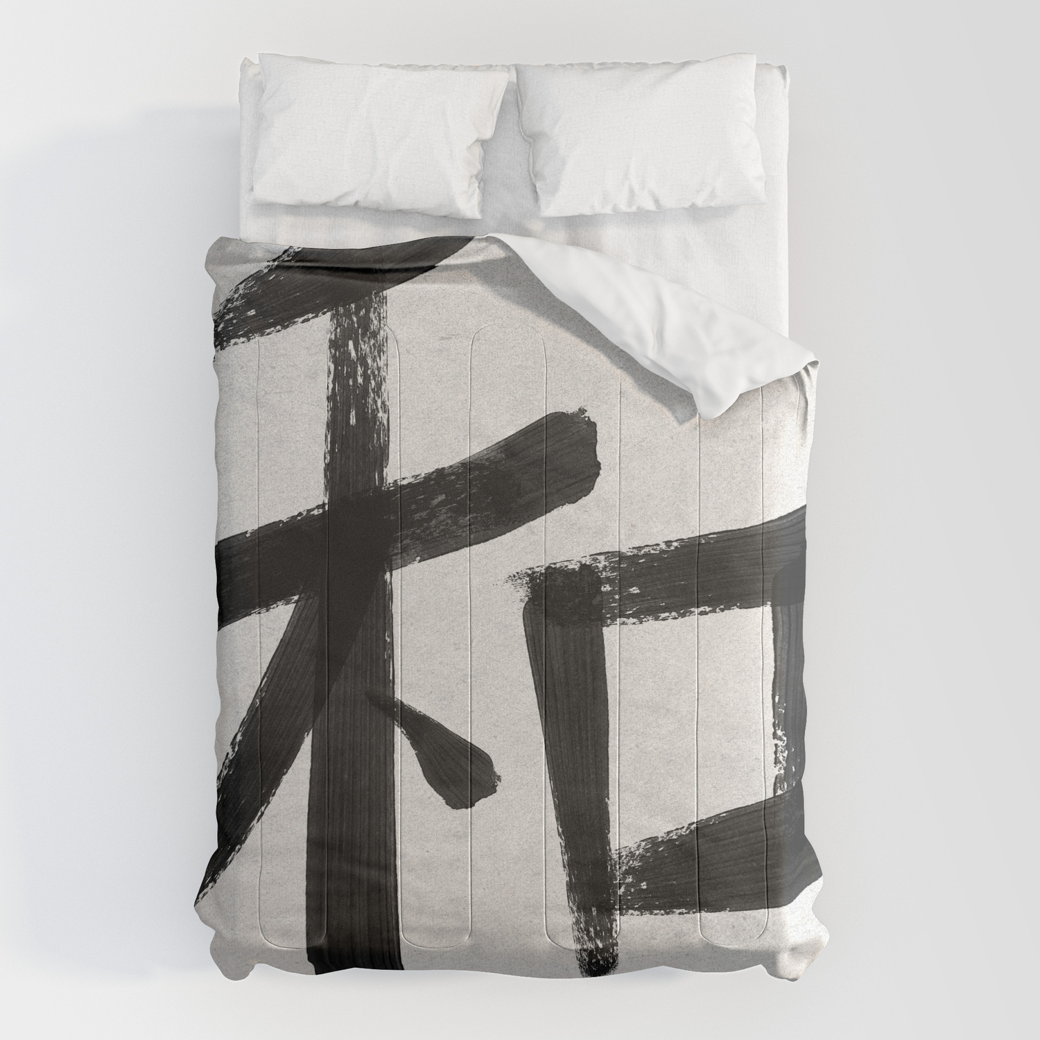 Peace Symbol Japanese Kanji Comforters By Nibiprints Society6