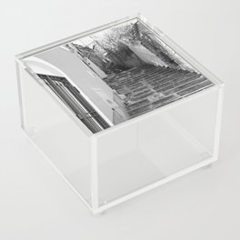 Endless steps of Positano | Amalfi Coast in black and white Acrylic Box