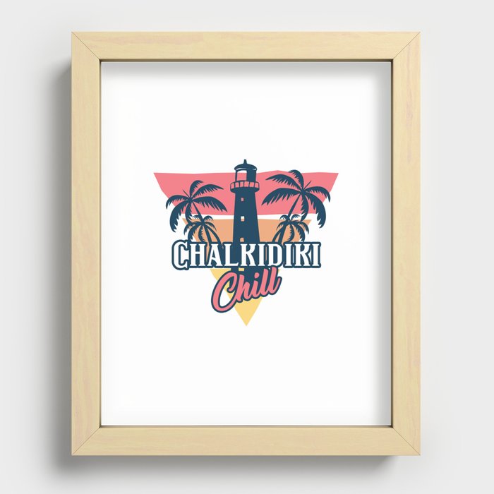 Chalkidiki chill Recessed Framed Print