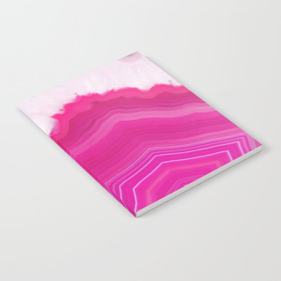 Pink Agate Slice Notebook