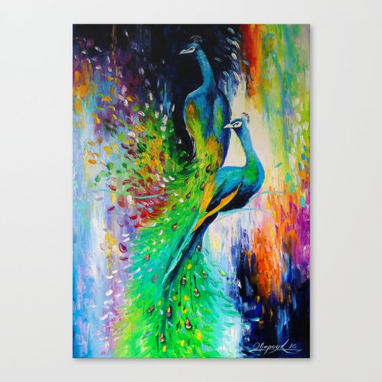 Peacocks Canvas Print
