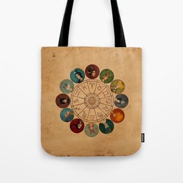 Zodiac Wheel Tote Bag