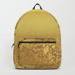Chic Stylish Elegant Gold Glitter Confetti Backpack | Stylish, Chic, Glitter, Goldconfetti, Girly, Gold, Pattern, Modern, Stylishpattern, Abstract 