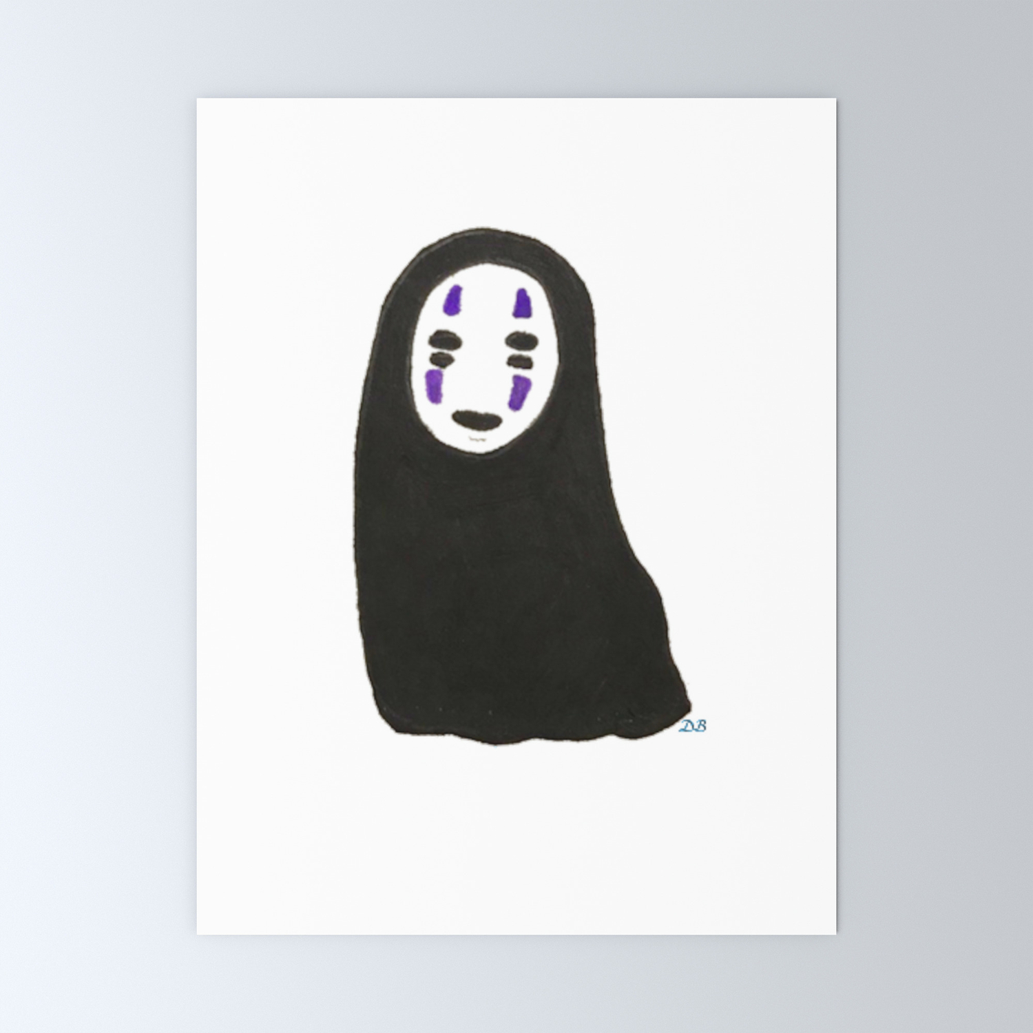 Lil No Face Spirited Away Mini Art Print By Diba Society6
