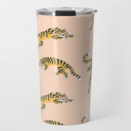 Seamless pattern with tigers in japanese style Travel Mug