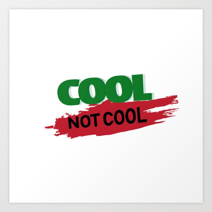 Dude Perfect Cool Not Cool Art Print By Mokayed Society6