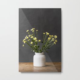 Photo | yellow flowers | modern art | botanical | floral | spring Metal Print