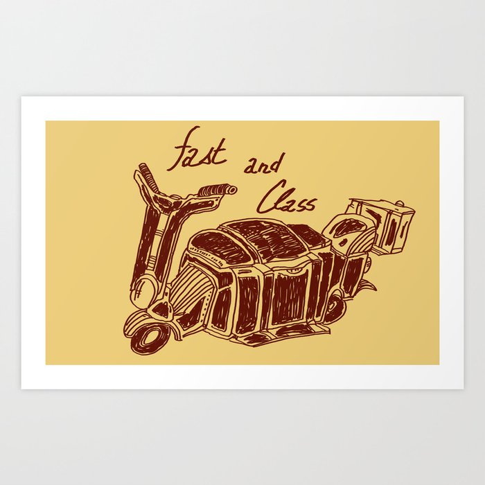 Fast And Class Art Print