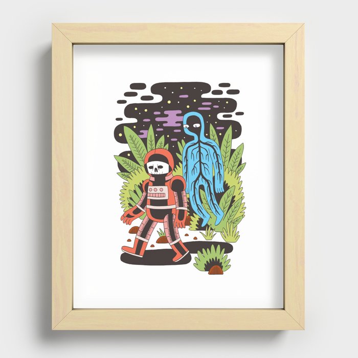 Ghost Space Recessed Framed Print