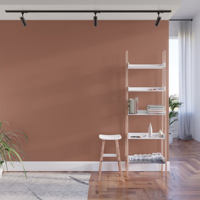Sherwin Williams Color Of The Year 2019 Cavern Clay Sw 7701 Solid Color Wall Mural By Simplysolids