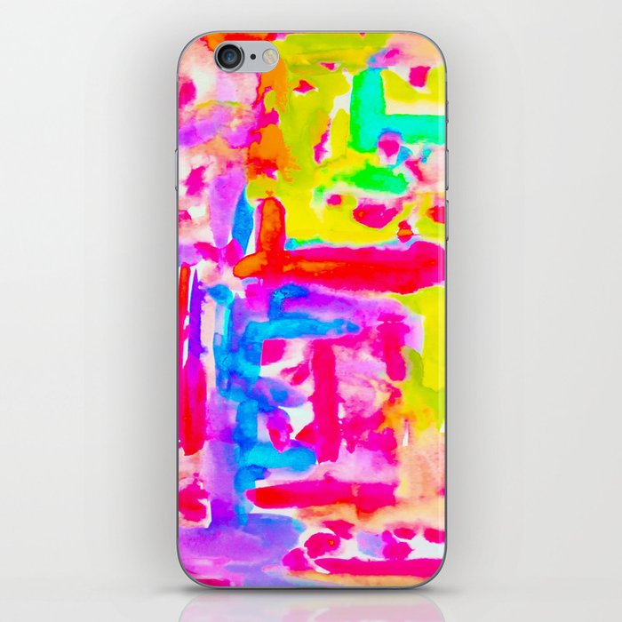 Abstract Expressionistic painting Happy Morning iPhone Skin