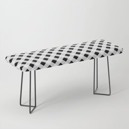 Classic Gingham Black and White - 15 Bench