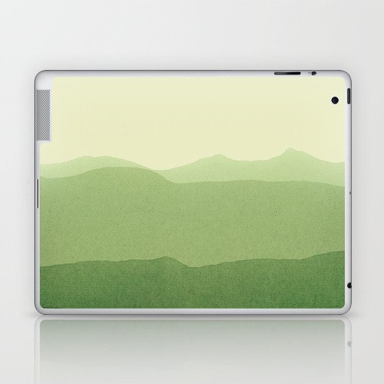 gradient landscape green Laptop & iPad Skin