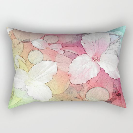 Trillium flowers Rectangular Pillow