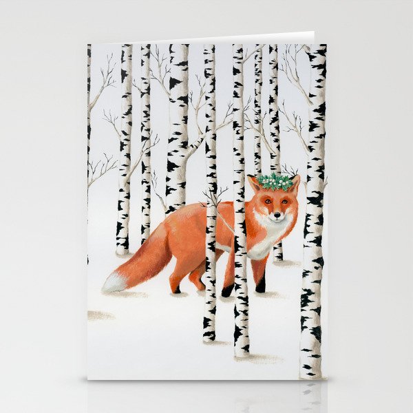 Winter Fox Stationery Cards