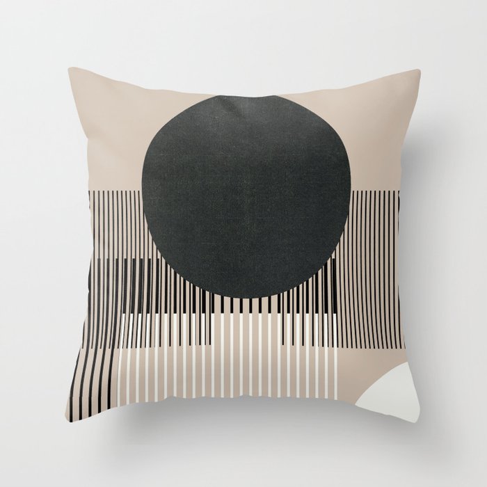 Moon Phase Painting Throw Pillow