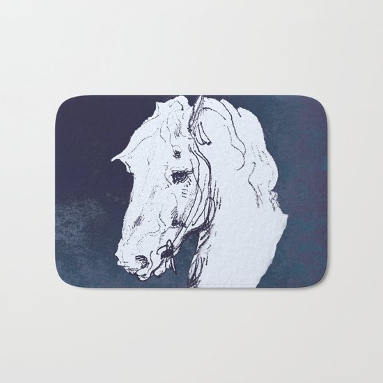 Blue Bath Mat
