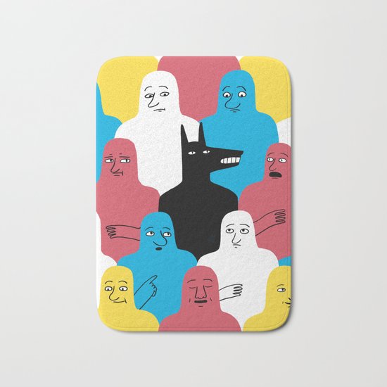 A Wolf Bath Mat