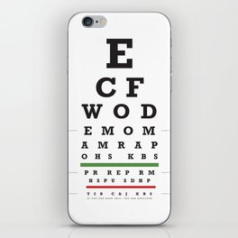 Crossfit chart iPhone Skin