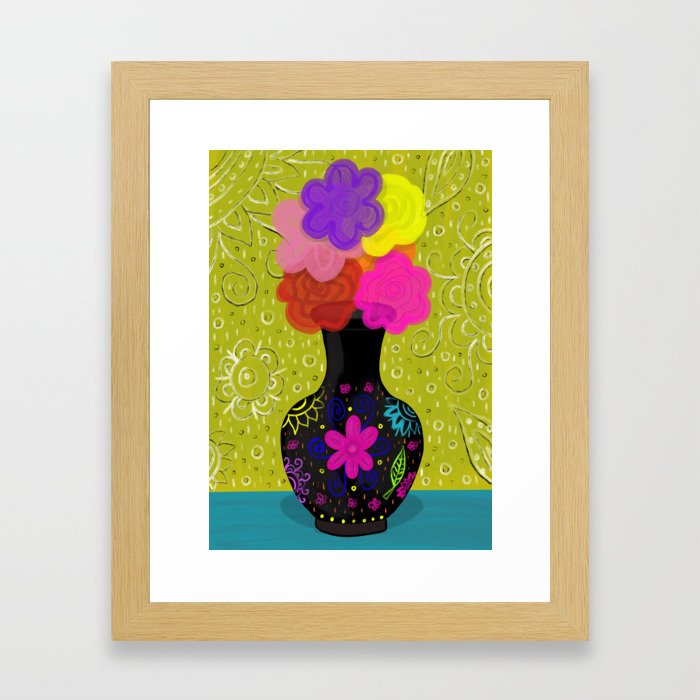 Vase of Flowers Framed Art Print