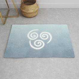 Avatar Air Bending Element Symbol Area & Throw Rug