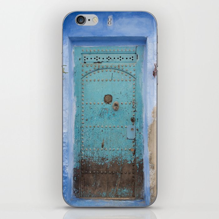 Doorways - Morocco - Chefchaouen The Blue City 8 iPhone Skin