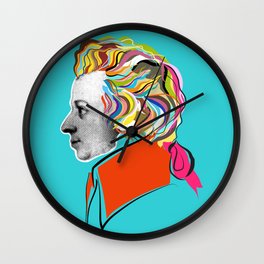 Mozart (collage) Wall Clock