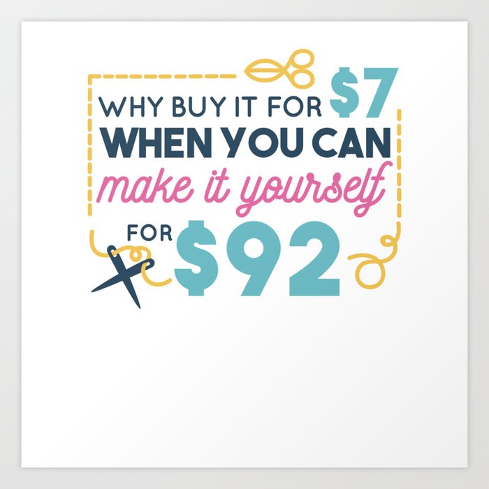 Make it Yourself Quote Typography Art Print