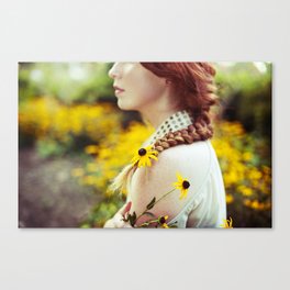 Yellow Spring Flowers Canvas Print