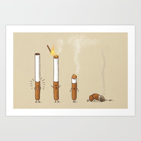 Smoking Kills Art Print