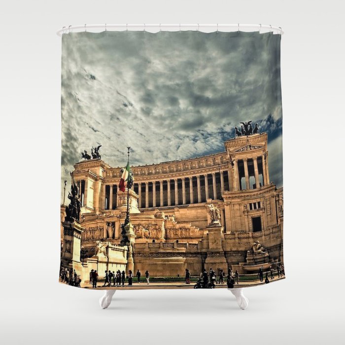 Vittorio Emanuele Monument Palace Rome Italy Shower Curtain