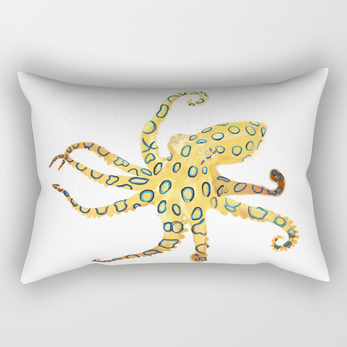 Blue-ringed Octopus (Octopussy) Rectangular Pillow