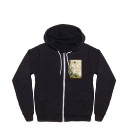 “Fairy Standing on a Grasshopper” by Amelia Jane Murray Zip Hoodie