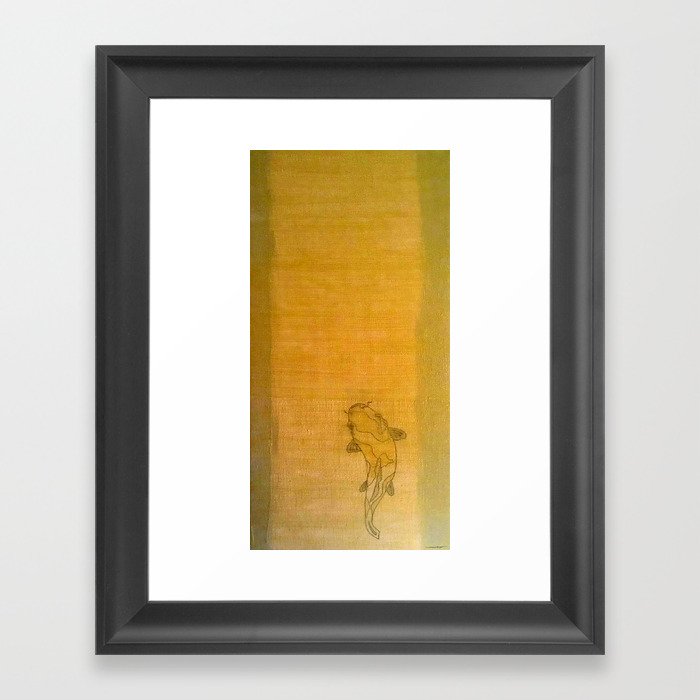 Golden Koi Framed Art Print