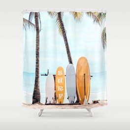 Choose Your Surfboard Shower Curtain